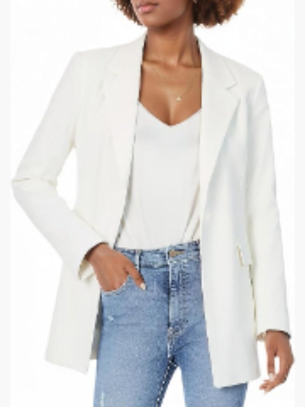 Lightweight Polyester Spandex Blazer Long Sleeve Business Casual